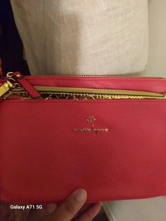 Nanette Lepore Red and Gold Crossbody - Picture 4 of 10